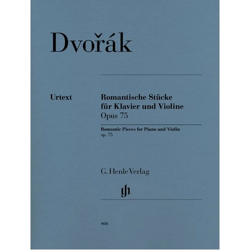 Dvorak Romantic Pieces Op. 75 for Violin and Piano, Urtext Edition, Edited by Milan Pospsil, G. Henle Verlag, 42 Pages