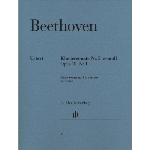 Beethoven Piano Sonata No. 5 in C Minor Op. 10 No. 1 Urtext Edition by G. Henle Verlag