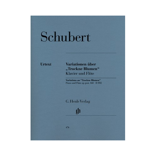 Schubert Variations Op. 160 for Flute and Piano Accompaniment Henle HN474