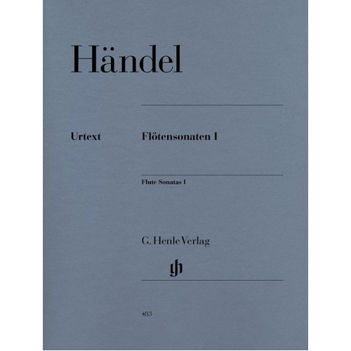 Sonatas for Flute and Figured Bass Book 1 by George Frideric Handel, G. Henle Verlag, 112 Pages