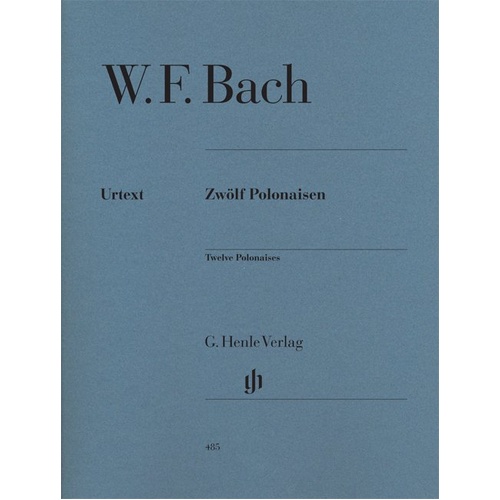 Polonaises 12 by Wilhelm Friedemann Bach for Piano Solo, G. Henle Verlag, 39 Pages
