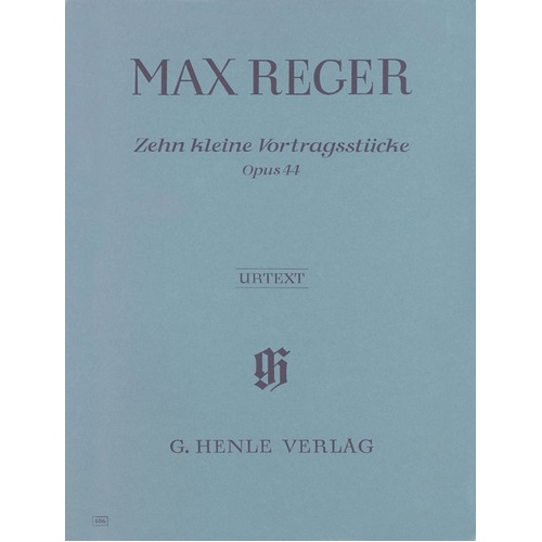 Little Pieces 10 Op 41 by Max Reger for Piano Solo - Urtext Edition, 32 Pages, G. Henle Verlag