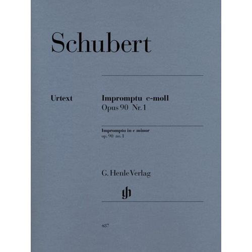 Schubert - Impromptu Op 90 No 1 C Min (Softcover Book)