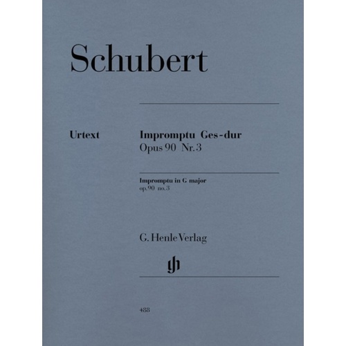 Schubert - Impromptu Op 90 No 3 G Flat (Softcover Book)