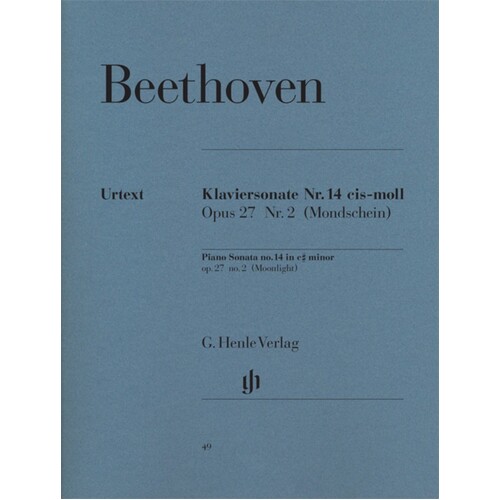Sonata Op 27 No 2 C Sharp Min (Softcover Book)
