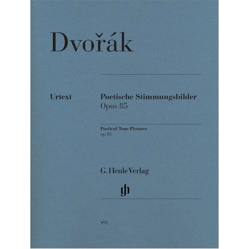 Poetic Moods Op. 85 Urtext by Antonin Dvorak for Piano Solo, 96 Pages, Published by G. Henle Verlag