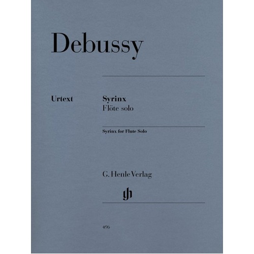 Debussy - Syrinx for Flute Solo, G. Henle Verlag, 4 Pages, Advanced Level