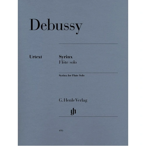 Debussy - Syrinx for Flute Solo, G. Henle Verlag, 4 Pages, Advanced Level
