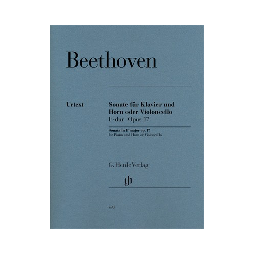 Beethoven - Sonata in F Major Op. 17 - Piano/French Horn or Cello Urtext Edition Henle HN498