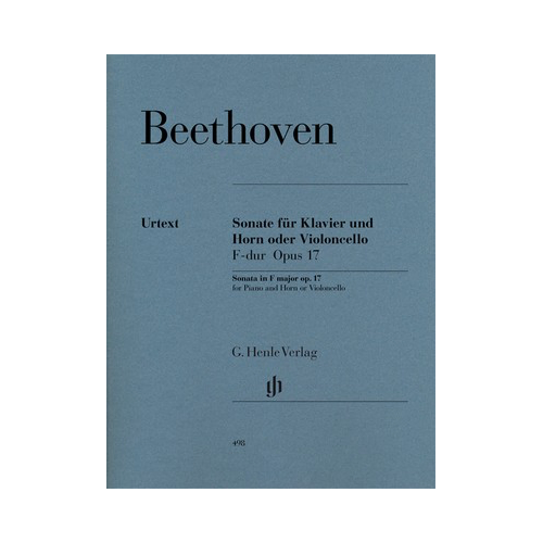 Beethoven - Sonata in F Major Op. 17 for Piano and French Horn or Cello - Henle HN498