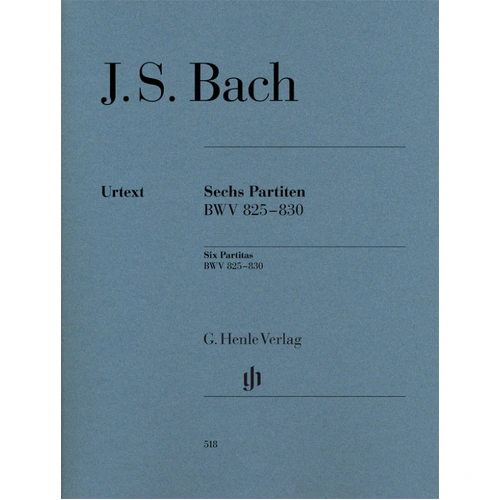 Bach - Six Partitas BWV 825-830 - Piano Solo Sheet Music - Henle HN518