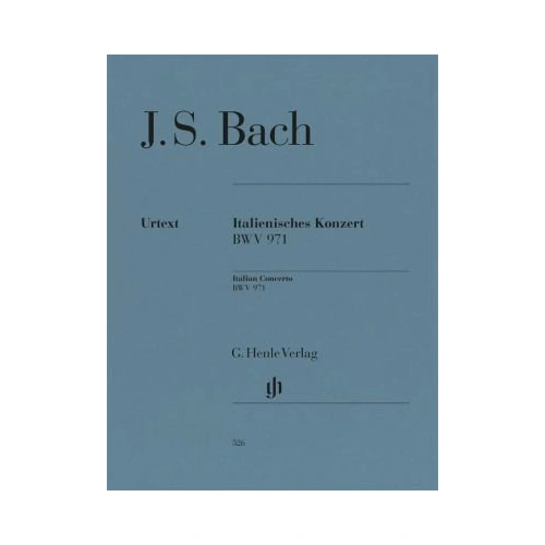 Bach - Italian Concerto BWV 971 for Piano Urtext Edition by G. Henle Verlag