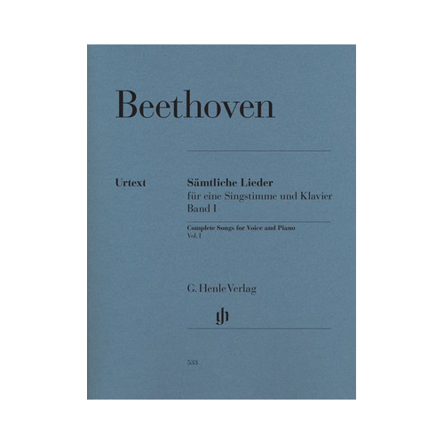 Beethoven Complete Songs for Voice and Piano Volume 1