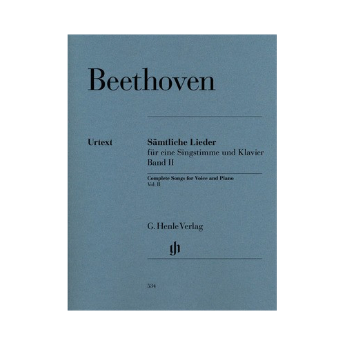 Complete Songs for Voice and Piano Volume 2 by Beethoven