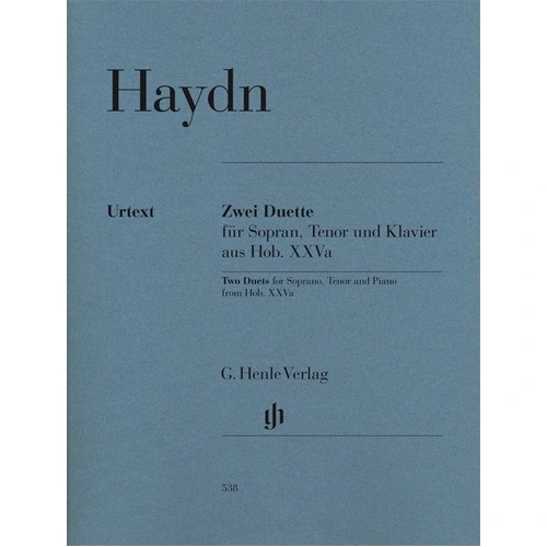 Duets 2 for Soprano and Tenor Hob 25A No 1 and 2 by Joseph Haydn, G. Henle Verlag, 21 pages