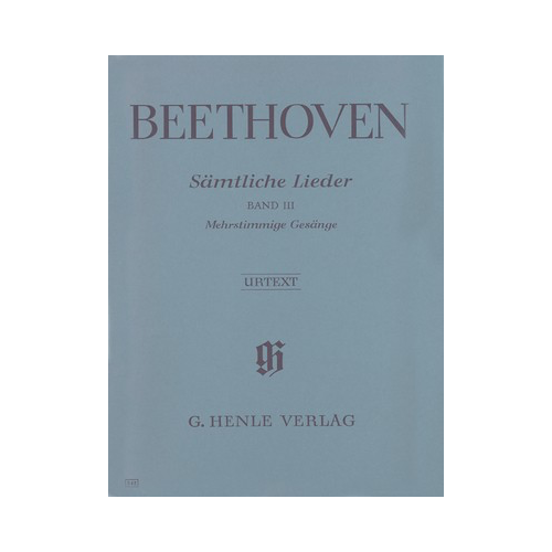 Complete Songs for Voice and Piano Volume 3 by Beethoven