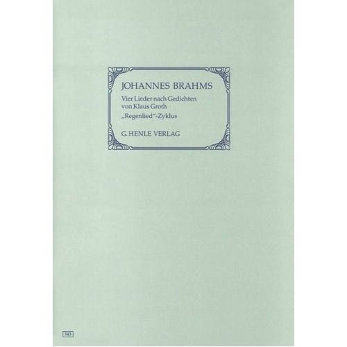 Regenlied Cycle (Softcover Book)