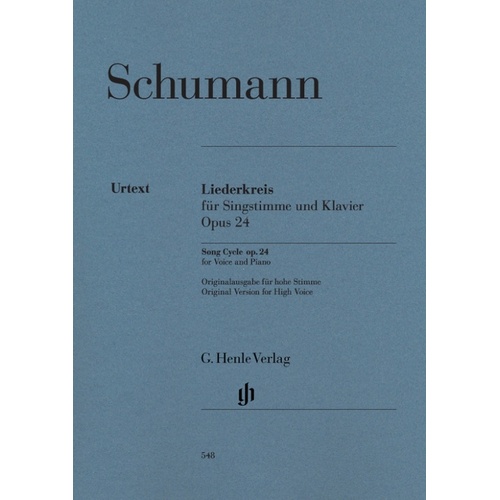 Liederkreis Op 24 High (Softcover Book)