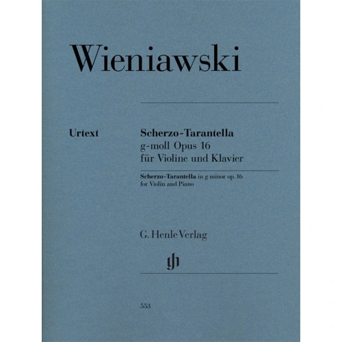 Scherzo Tarantella in G Minor Op. 16 for Violin and Piano Urtext Edition