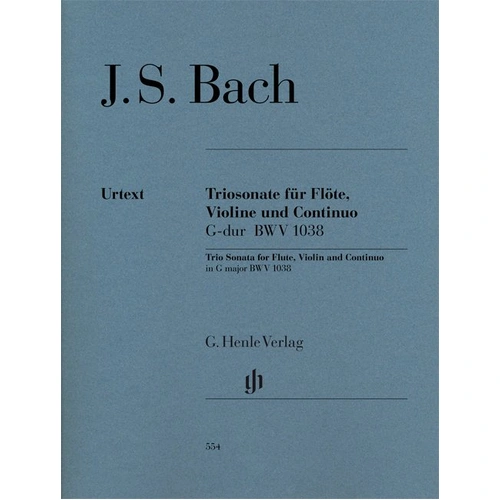 Trio Sonata in G BWV 1038 for Flute, Violin, and Piano by Johann Sebastian Bach