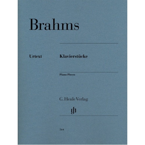 Brahms Piano Pieces - HN 6014, Urtext Edition, Piano Solo, 159 Pages, G. Henle Verlag