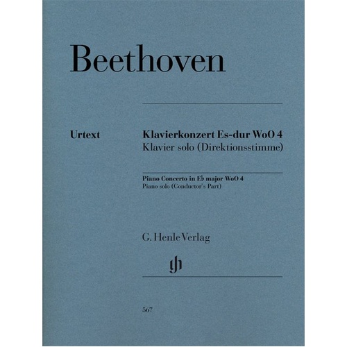 Concerto in E Flat Wo0 4 for Piano Solo by Beethoven