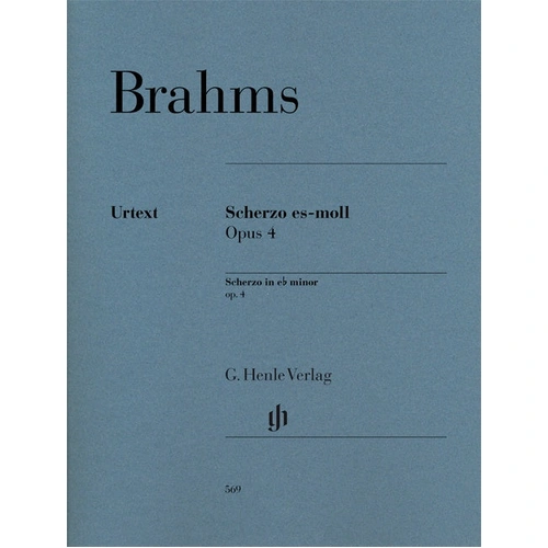 Brahms Scherzo in Eb minor Op 4 Piano Solo Henle HN569