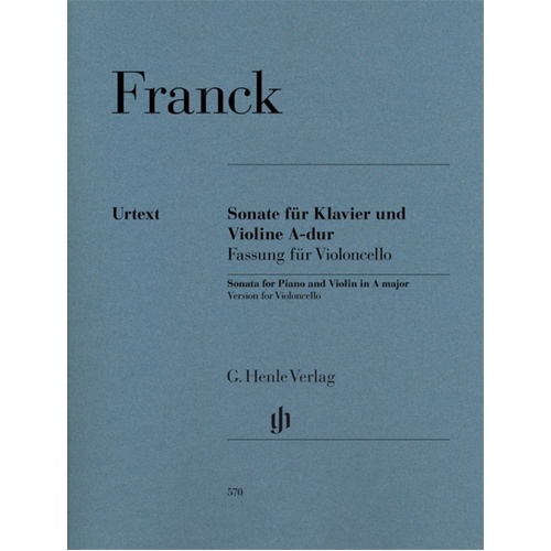 Franck - Sonata A Major Version Cello/Piano (Softcover Book)