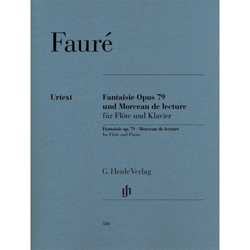 Fantaisie Op 79 And Morceau De Lecture Flute/Piano (Softcover Book)