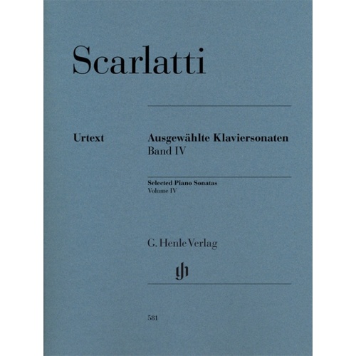 Selected Piano Sonatas, Volume Iv (Softcover Book)