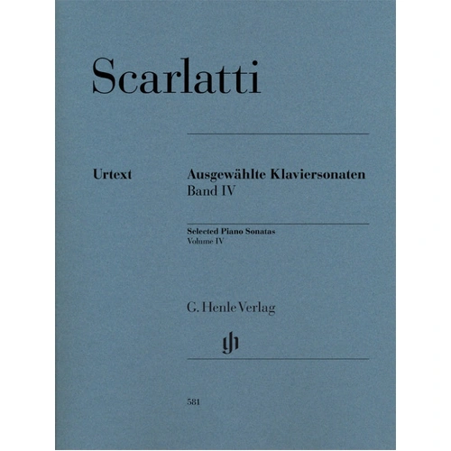 Selected Piano Sonatas Volume 4 by Domenico Scarlatti - Urtext Sheet Music for Piano Solo