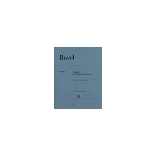 Ravel - Tzigane for Violin and Piano Urtext Edition by G. Henle Verlag