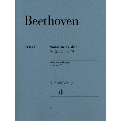 Beethoven Sonatina in G Major Op. 79 Urtext Edition for Piano Solo