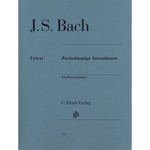 Bach - Two Part Inventions Urtext Book