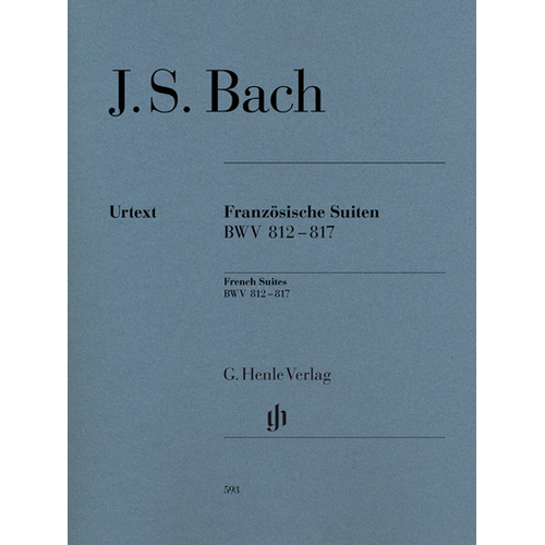 Bach - French Suites BWV812-817 - Piano Sheet Music Edited by Scheideler Henle HN593