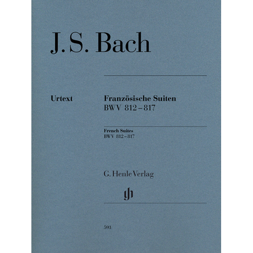 Bach - French Suites BWV812-817 - Piano Sheet Music Edited by Scheideler Henle HN593