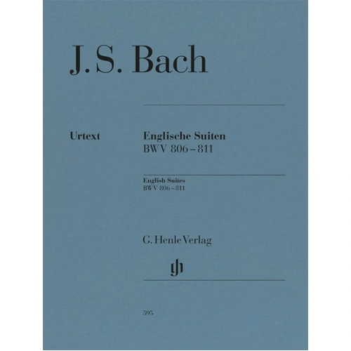 Bach - English Suites BWV 806-811 Urtext Edition for Piano, 144 Pages, G. Henle Verlag