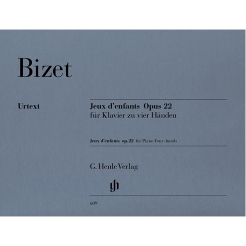 Bizet - Jeux Denfants Op 22 Piano Duet Urtext (Softcover Book)