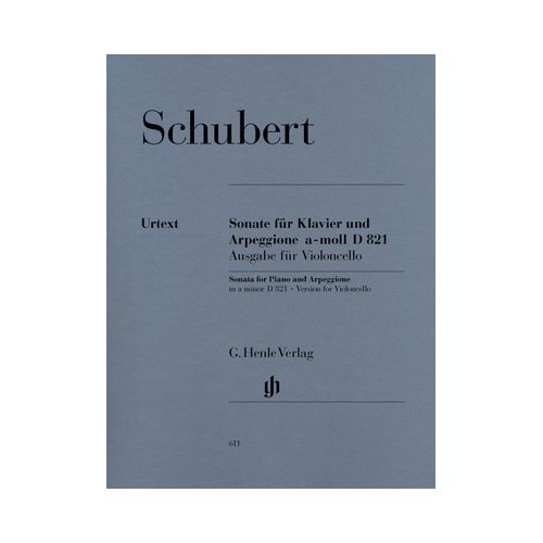 Arpeggione Sonata for Cello and Piano D 821