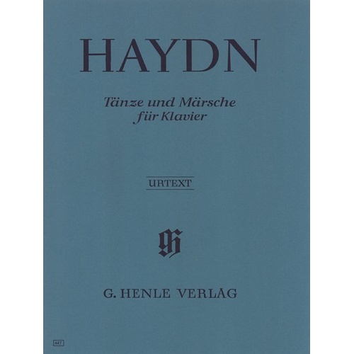 Haydn Dances and Marches Piano Urtext Edition - Piano Solo, 36 Pages, G. Henle Verlag