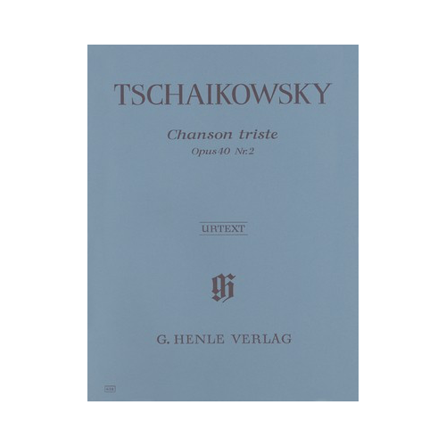 Tchaikovsky - Chanson Triste Op. 40 No. 2 - Piano Solo Sheet Music Henle HN618