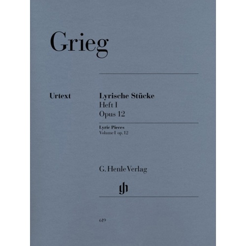 Grieg - Lyric Pieces Op 12 Vol 1 Urtext (Softcover Book)