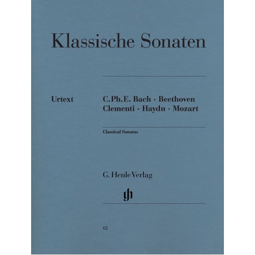 Classical Piano Sonatas by G. Henle Verlag - Piano Solo, 89 Pages