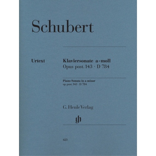 Sonata Op Post 143 A Min Urtext (Softcover Book)