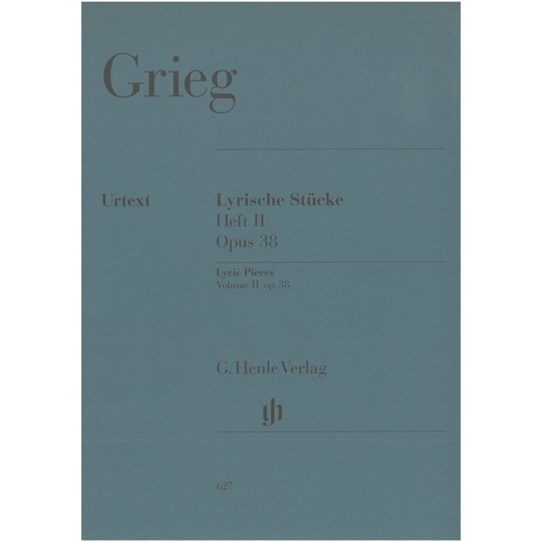 Lyric Pieces Op. 38 Urtext by Edvard Grieg, Edited by Heinemann & Steen-Nokleberg, Piano Solo, 24 Pages, G. Henle Verlag