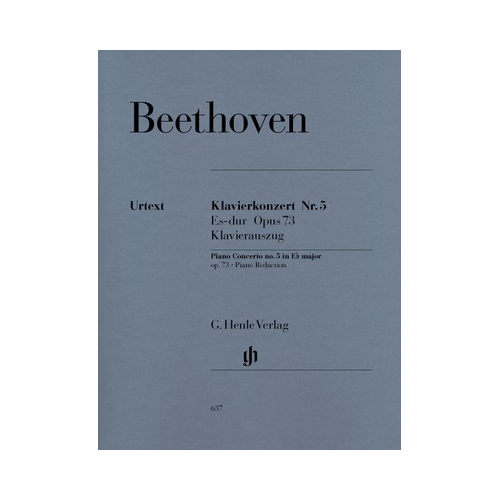 Beethoven - Concerto No. 5 Op. 73 Eb Major Emperor - 2 Pianos 4 Hands Henle HN637