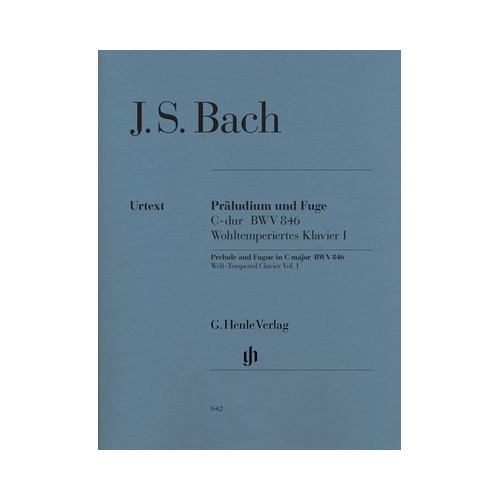 Prelude and Fugue in C Major BWV 846 Piano Solo Sheet Music by J.S. Bach