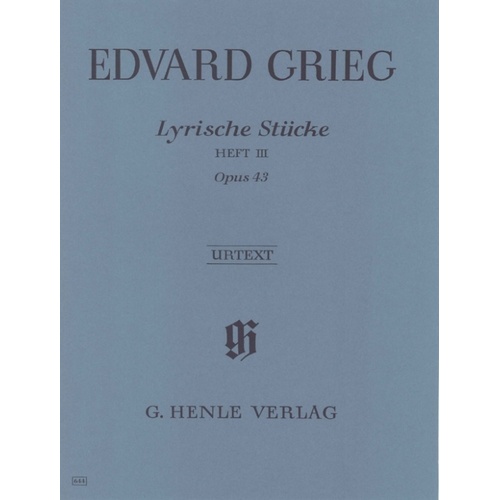 Lyric Pieces Op 43 Urtext (Softcover Book)