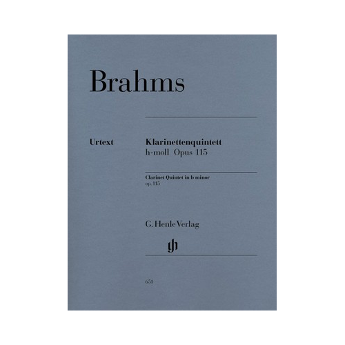 Clarinet Quintet in B Minor Op 115 Score and Parts