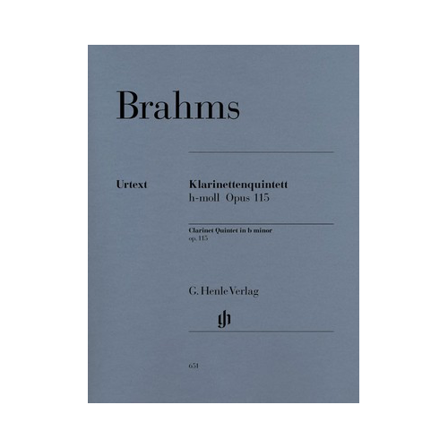 Clarinet Quintet in B Minor Op 115 Score and Parts